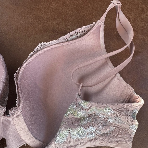 Body by Victoria’s Secret perfect shape push up bra 32D mauve floral shimmer NWT - Picture 6 of 6